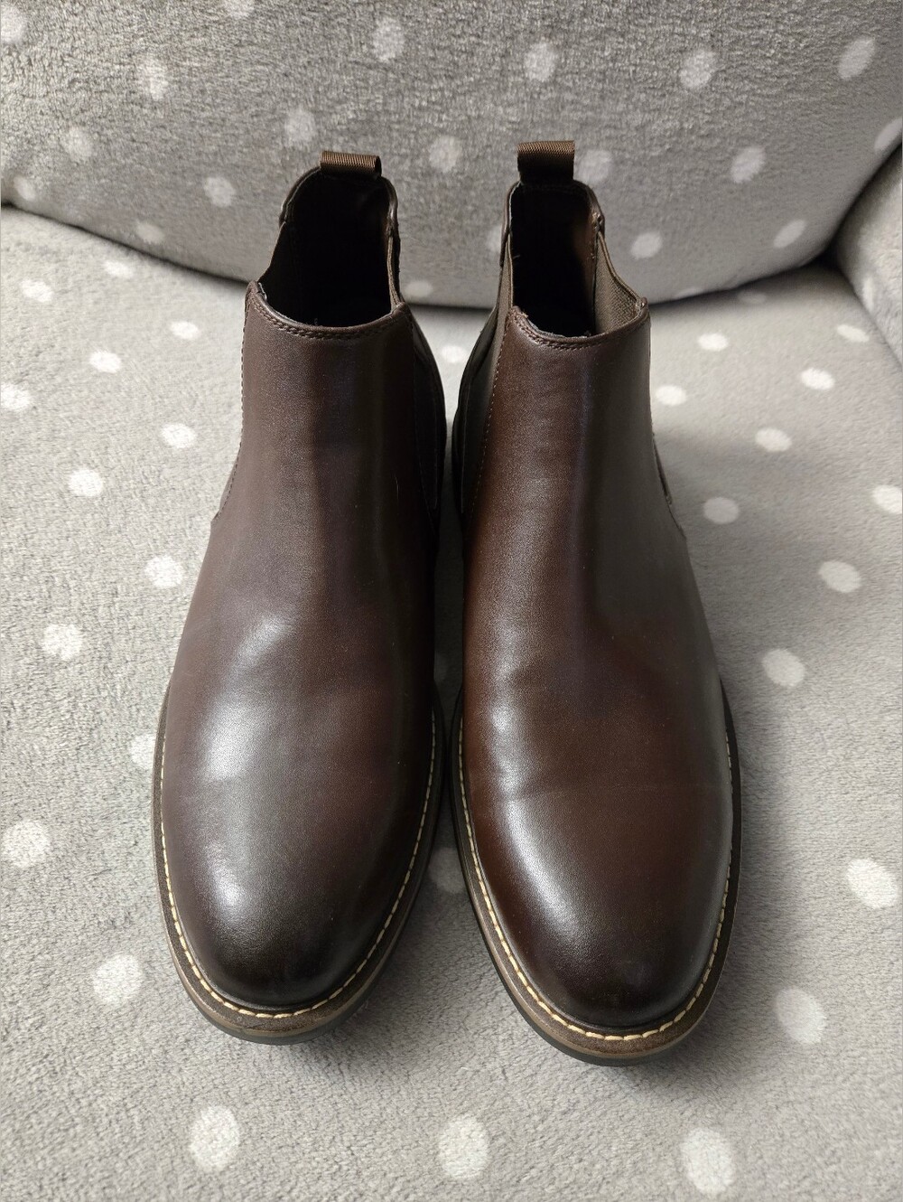 Kenneth Cole - Brennan Chelsea Men's Brown Classic Slip-On Leather Shoes